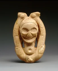 Inhalador de Cohoba (hueso de manatí)